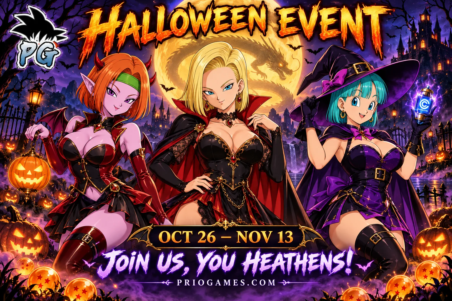 PrioGames Halloween Event, October 26 to November 13, 2026